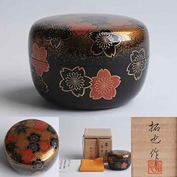 Amazon.co.jp: 輪島塗蒔絵師日野拓也作雲錦平棗茶道具村木華邨